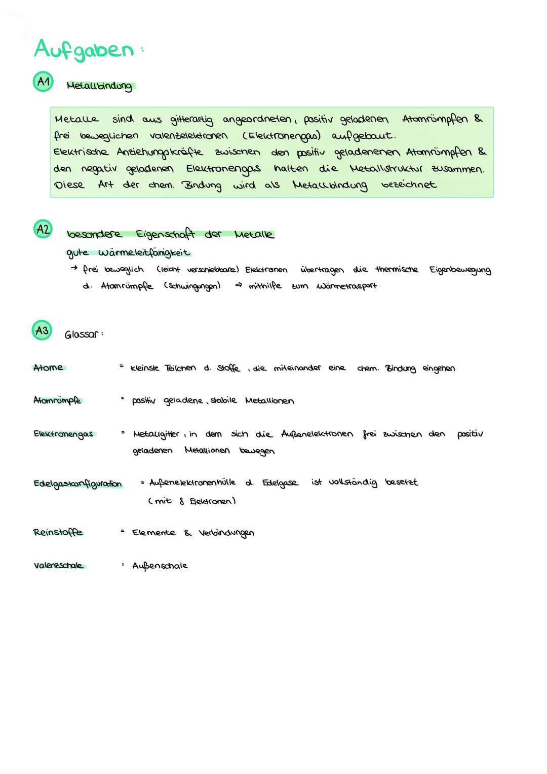 # Chemische Bindungen

• Eigenschaften lassen sich mit der Struktur (den Atomen) erklären
(-Aber: Edelgase = einatomig)

*   Außenschale der