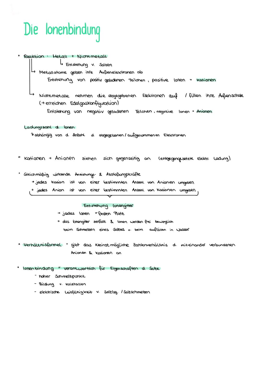 # Chemische Bindungen

• Eigenschaften lassen sich mit der Struktur (den Atomen) erklären
(-Aber: Edelgase = einatomig)

*   Außenschale der