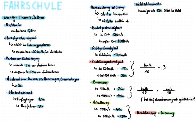 Know Fahrschule Theorie wichtige Merksätze thumbnail