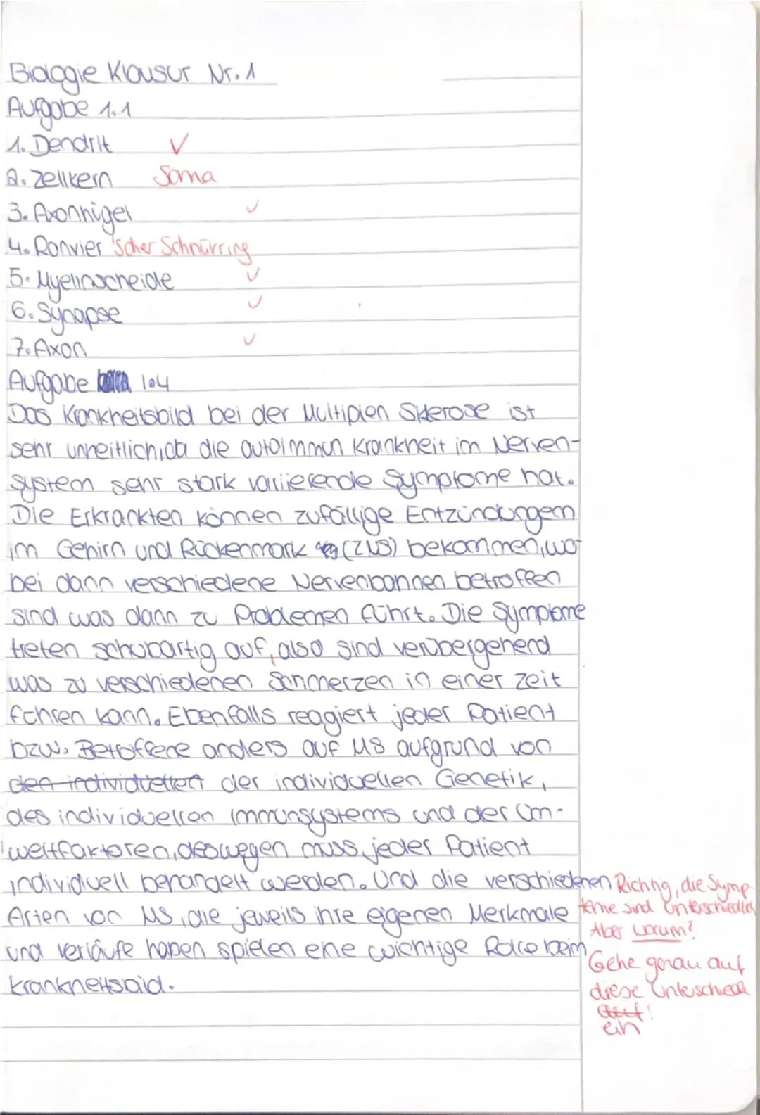 BI Q1 GK1
Biologie Klausur Nr. 1
Name:
Datum:
Hinweise zur Klausur:
135 Minuten Bearbeitungszeit
- Schreiben Sie auf Klausurbögen und lassen