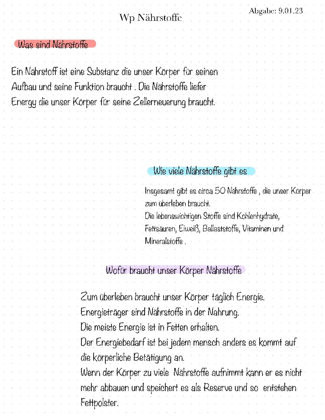 Nährstoffe 