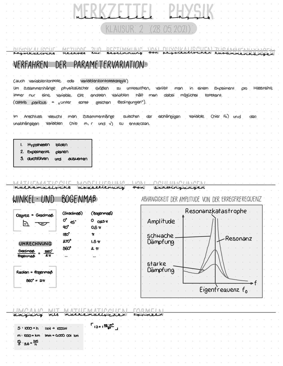 RECCUBEIRUNG VON CccutuNeuvecu:
Beschreibung
Schwingungen
PERIODENDALER oder Schwingungsdauer
↳ Zeitdauer zwischen zwei gleichen Bewegungszu