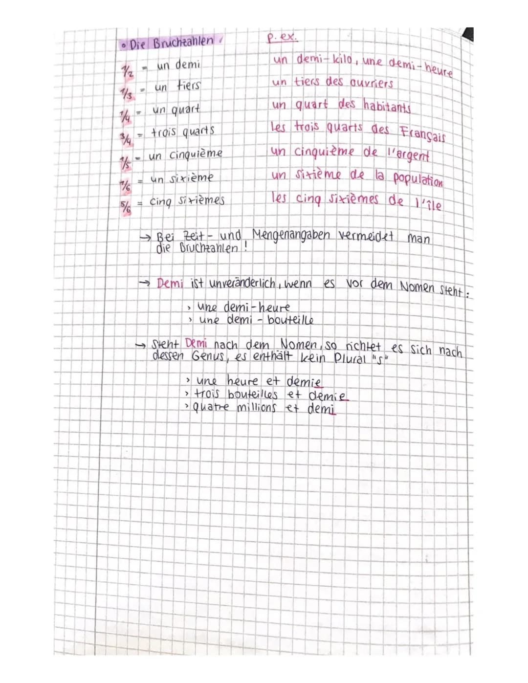 1. Die Zahlen
10
dix
20 vingt
30 trente
40 quarante
50 cinquante
60 soixante
70 Soixante-dix
71 Soixante- et - onze
72 soixante
douze
i
79 S