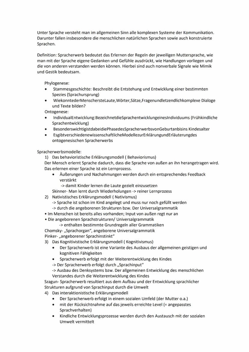 Deutsch Abitur 2023 Lernzettel
Leistungskurs
Inhaltsfeld Sprache
Spracherwerbsmodelle und
-theorien
Sprachgeschichtlicher Wandel
Sprachvarie