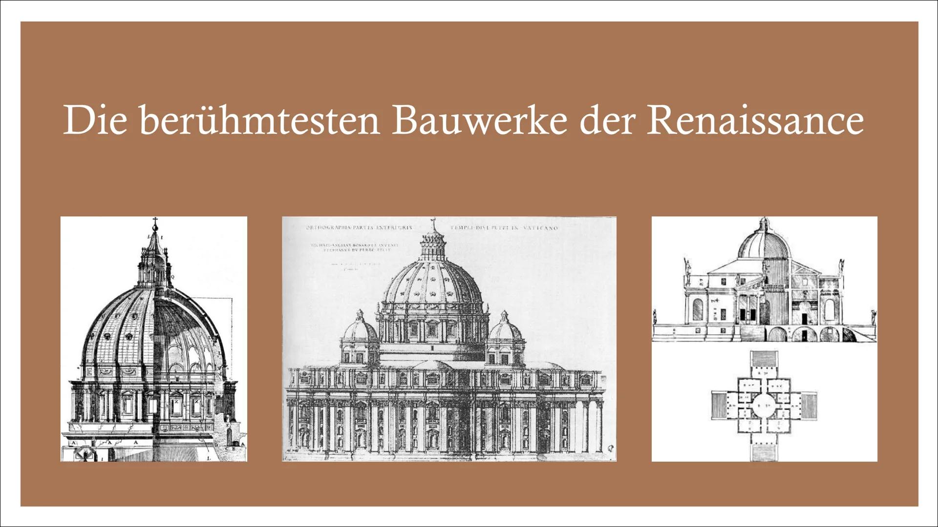 COROXXO
HOH
TOL
inna
ARCHITEKTUR
DER RENAISSANCE GLIEDERUNG
-
Die Architektur der Renaissance
Allgemeine Informationen zur Architektur
Merkm