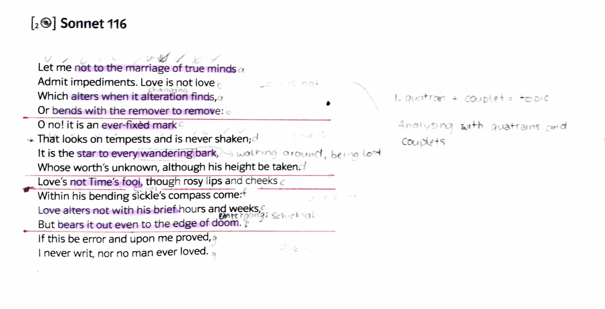 Shakespearean sonnets [73-94-ME]
Consits on 14 Lines just Shakespearean sonnets)
2nd singular may +st means "you","
=> It was typical for Sh