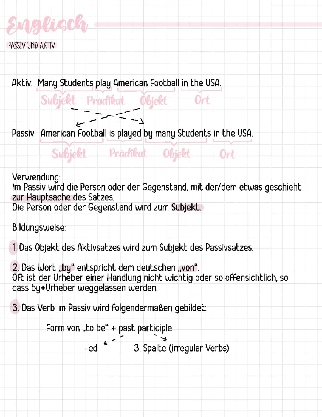 Passiv und Aktiv