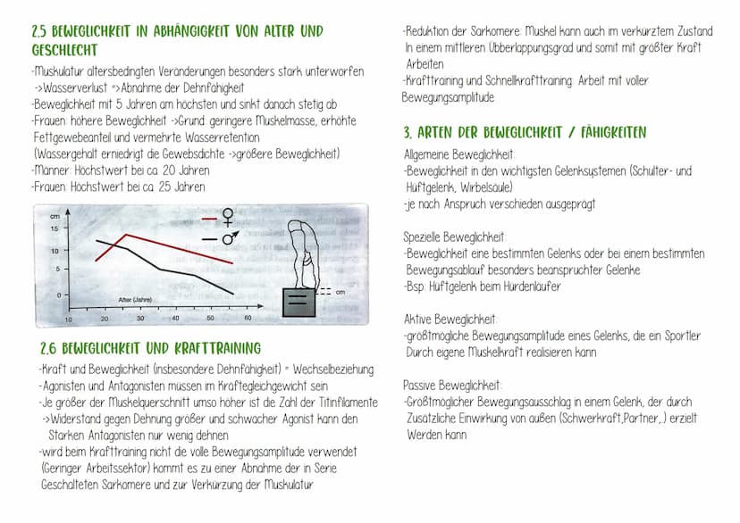 BEWEGLICHKEIT
1.BEDEUTUNG DER BEWEGLICHKEIT
Beweglichkeit ist die Fähigkeit, Bewegungen mit großer Schwingungsweite
auszuführen zu können
BE