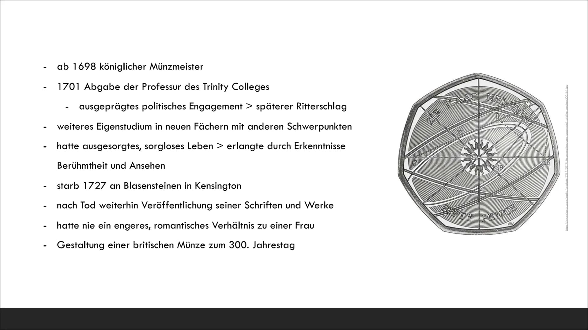 Isaac Newton
PRÄSENTATION VON HELENE DOLGENER
https://tse4.mm.bing.net/th?id=OIP.dTg aJBxt8cuEUrarTwaugHaEK&pid=Api ,,Was wir wissen, ist ei