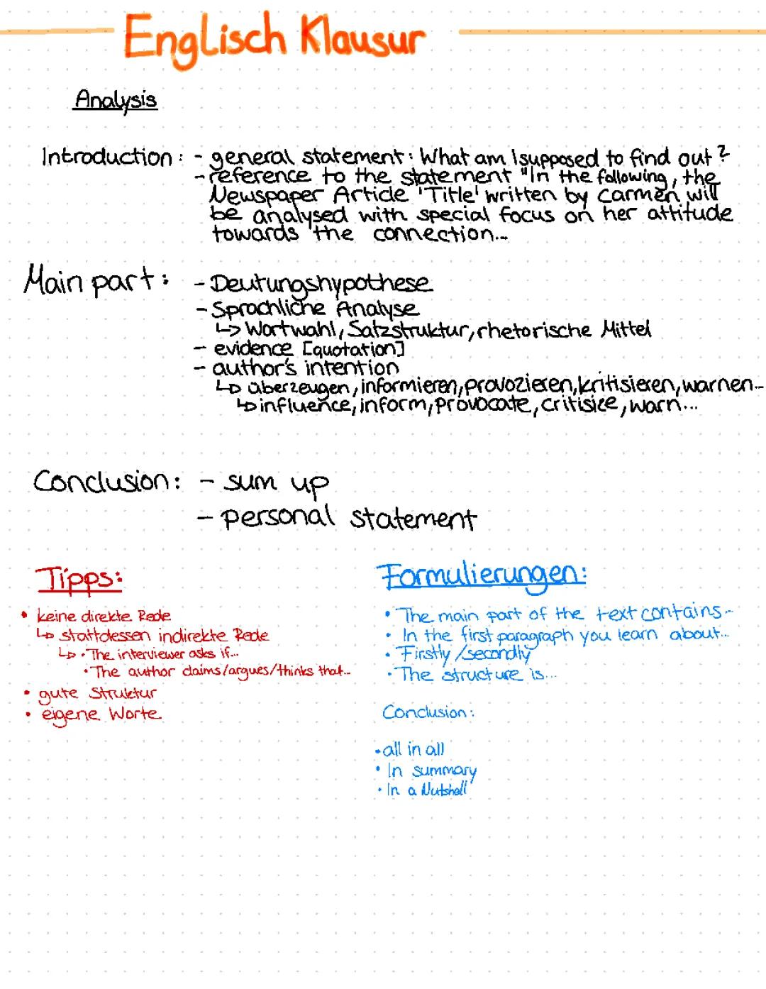 Easy English Analysis Tips: PDF Examples for 10th Grade