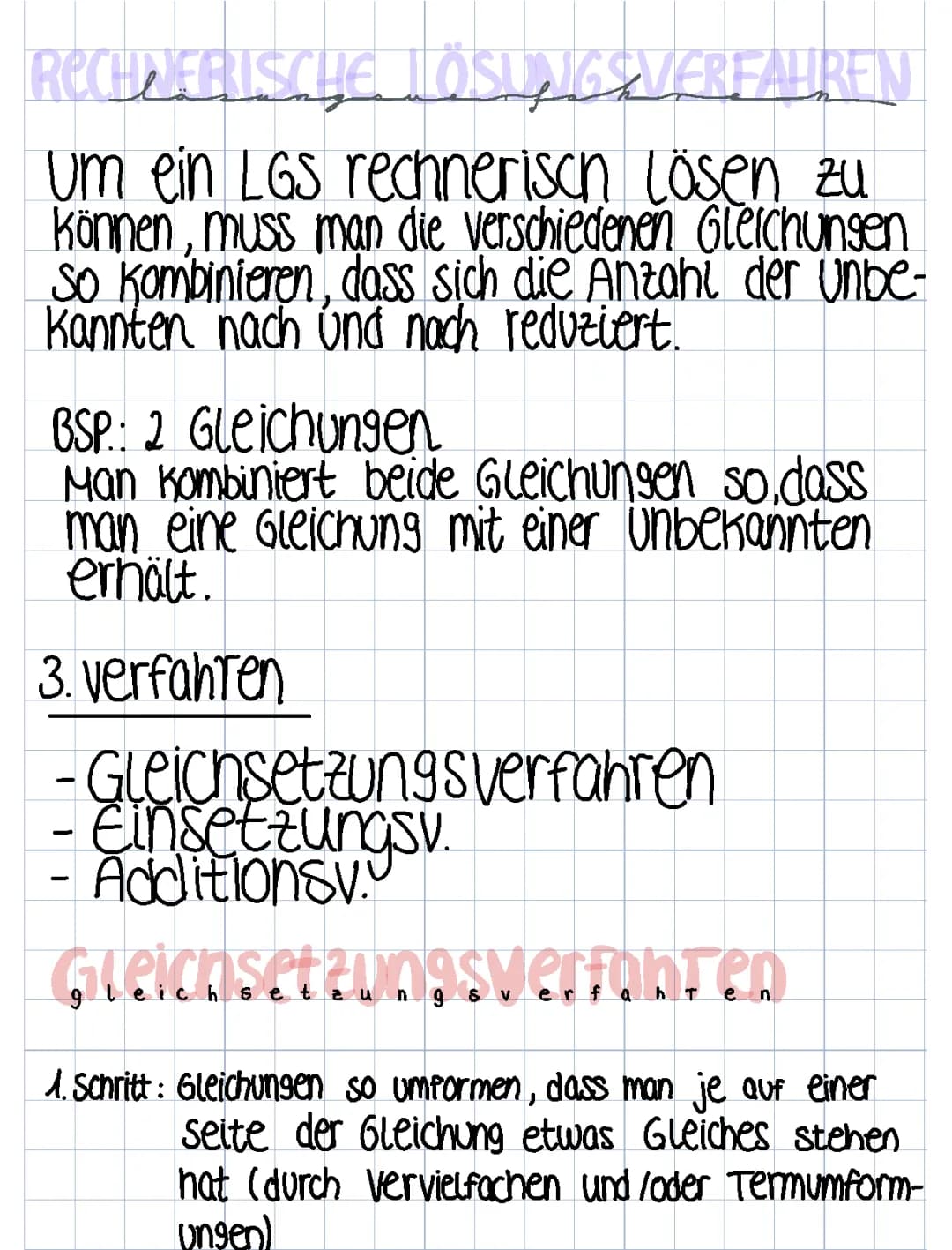 Rechnerische Lösungsverfahren