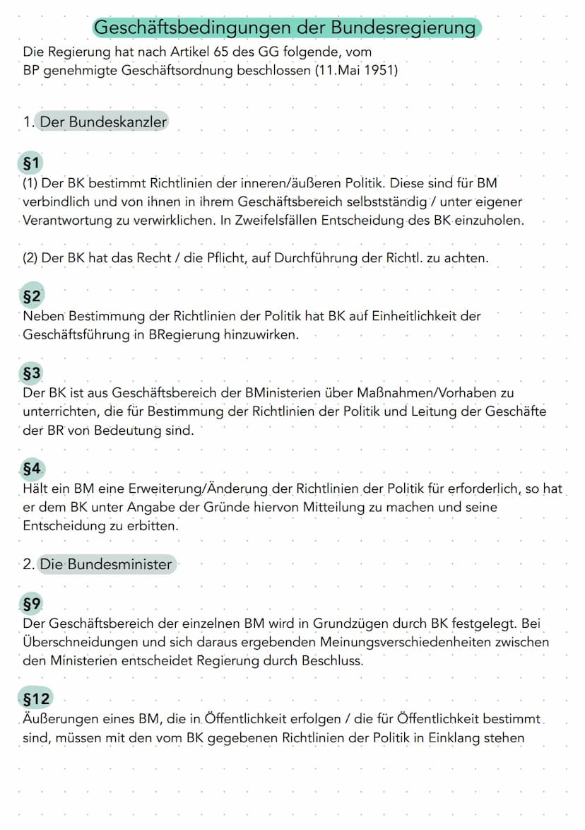  Bundeskanzler
Bundeskabinett
Bundestag
Bundesrat
Bundesverfassungsgericht
Bundespräsident
Bundesversammlung
Landeskabinett
Ministerpräsiden