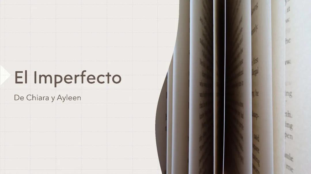 El imperfecto