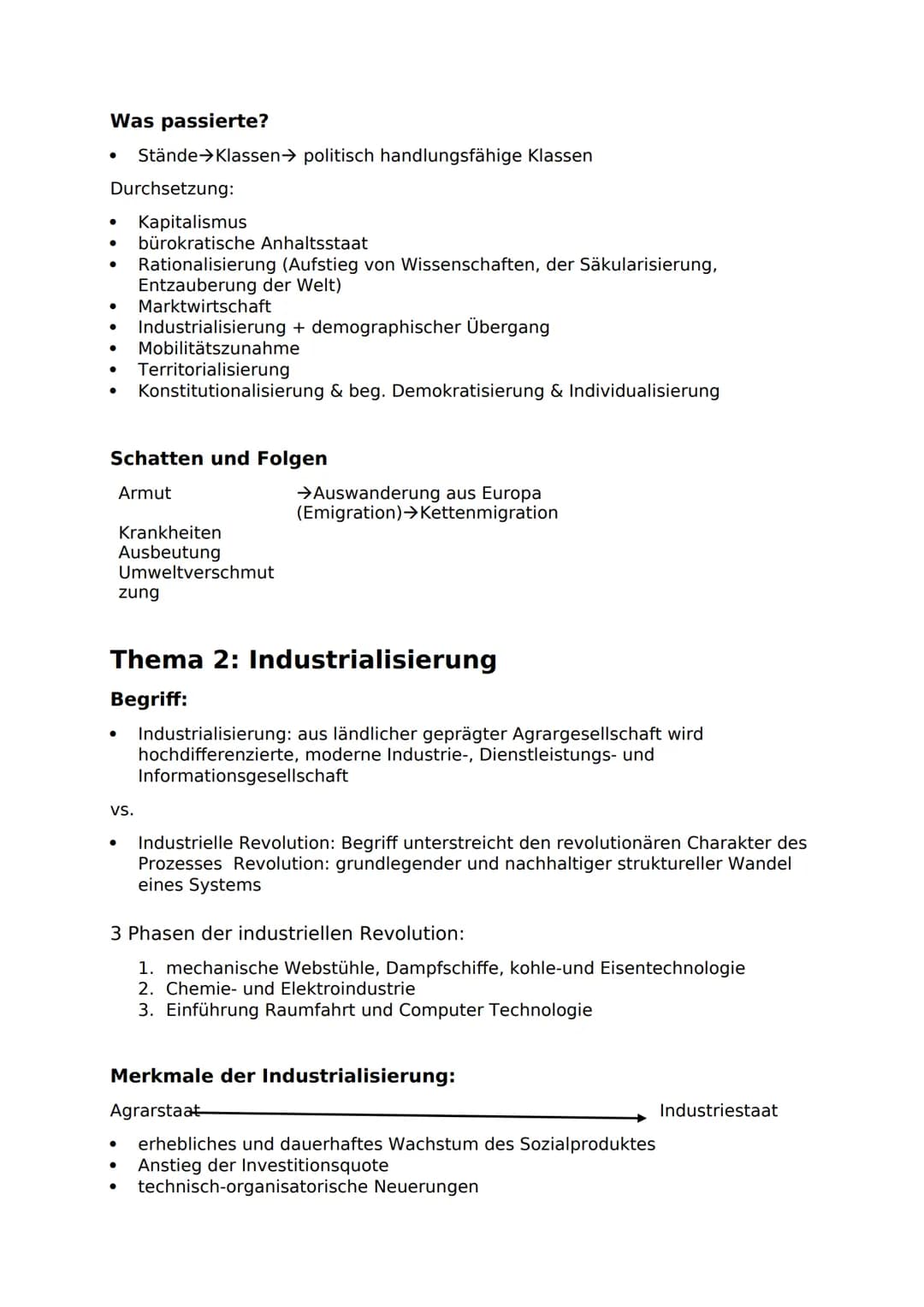 GESCHICHTE ZUSAMMENFASSUNG
Prozesse der Modernisierung
1. Individualisierungsprozess.
Mensch im 18.Jahrhunuder → Mensch im 21. Jahrhundert
2