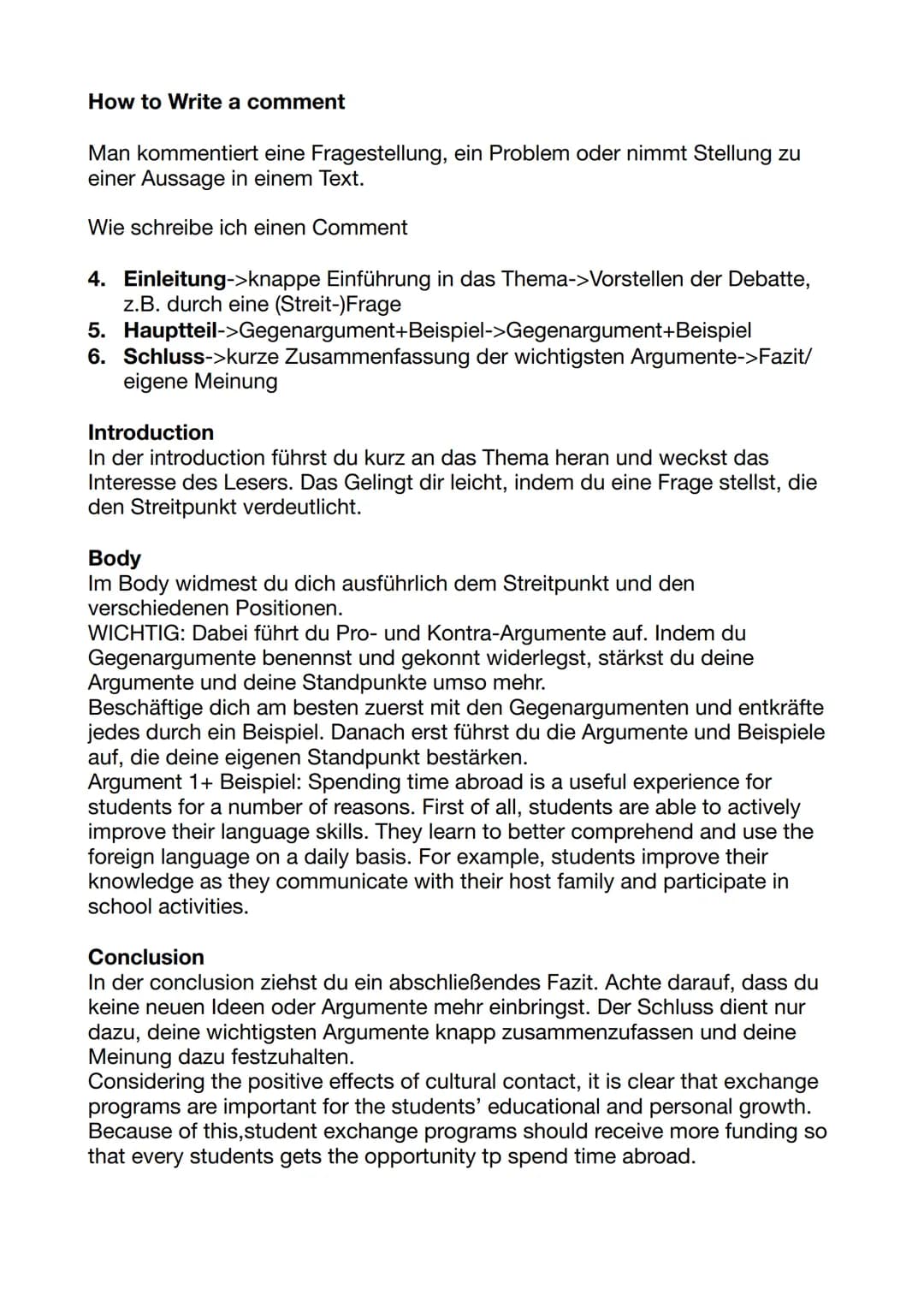 Englisch classtest
1. Summary
2. Analysis
3. Comment
1.Summary
1. Lies die Überschriften und den Text aufmerksam durch. Um einen
ersten Eind