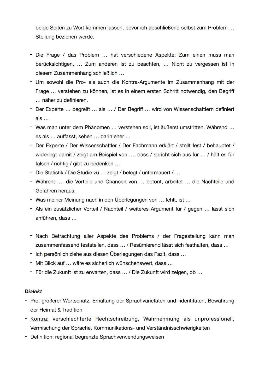 Vorbereitung 2. Deutsch Klausur
Materialgestütztes Schreiben
Allgemein
Überschrift finden, die das Thema zusammenfasst
Einleitung
Relevanz z