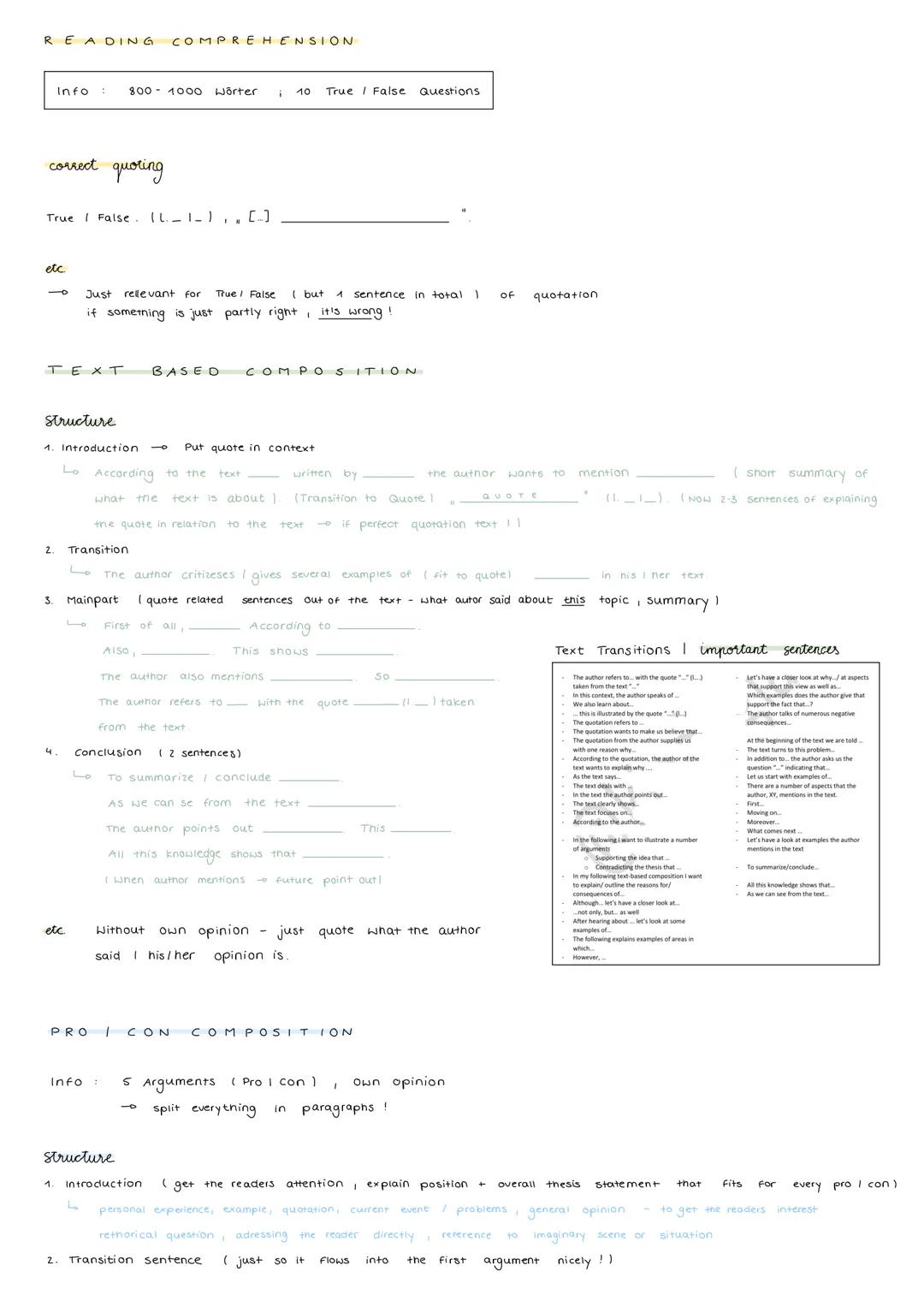 READING COMPREHENSION
correct quoting
Info
True I False L._1_) ₁. [-]
etc.
Structure
2
ΤΕΧΤ BASED COMPO SITION
3.
1. Introduction
4
Just rel