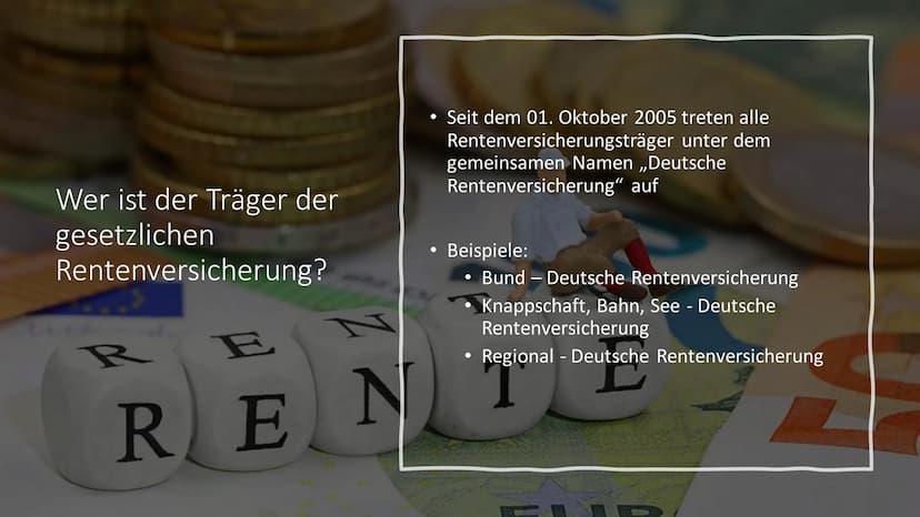 Gesetzliche
Rentenversicherung
Wie und womit handelt der "Sozialstaat"? Sozialpolitische Maßnahmen in
Deutschland in Auswahl
Ist der Sozials
