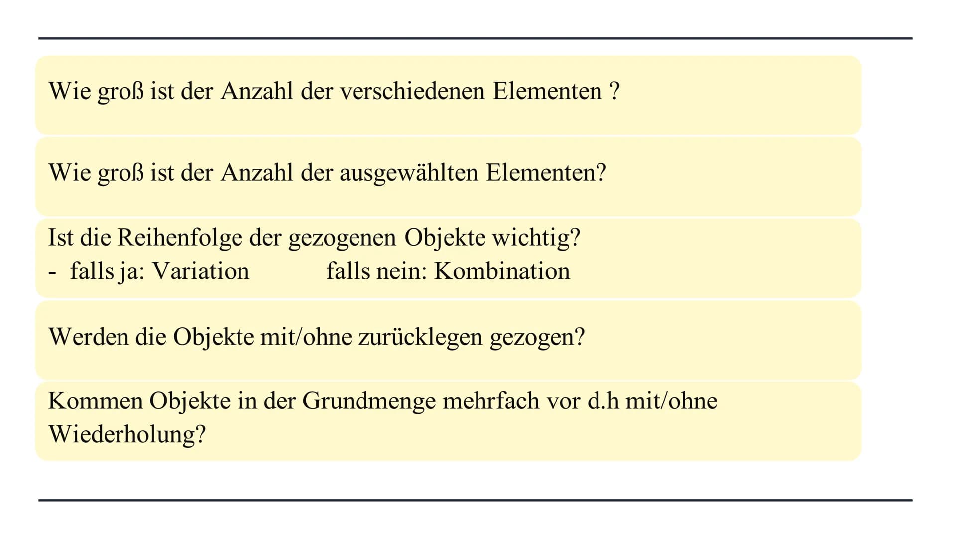 Kombinatorik
w
SEPT
THEED
FET
RECAR Gliederung
●
Allgemeines
Kombinatorik
Permutation
Variation
➤ Kombination
Quellen Allgemein
Teilgebiet d