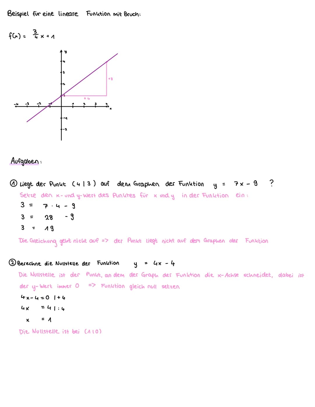 Das muss bei linearen Funktionen beachtet werden:
Funktionsgleichung
Definitionsmenge
Wertemenge
Funktionsgleichung
f(x) = m. x + t
Loder au