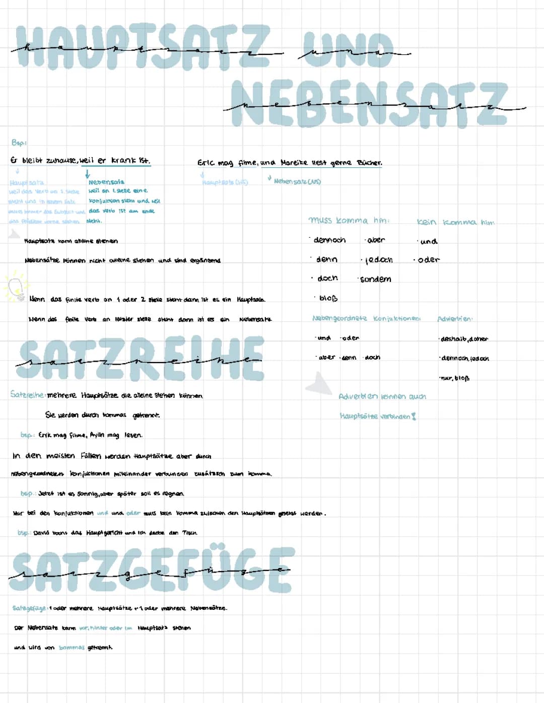 HS+NS,Komma,Satzgefüge/Satzreihe
