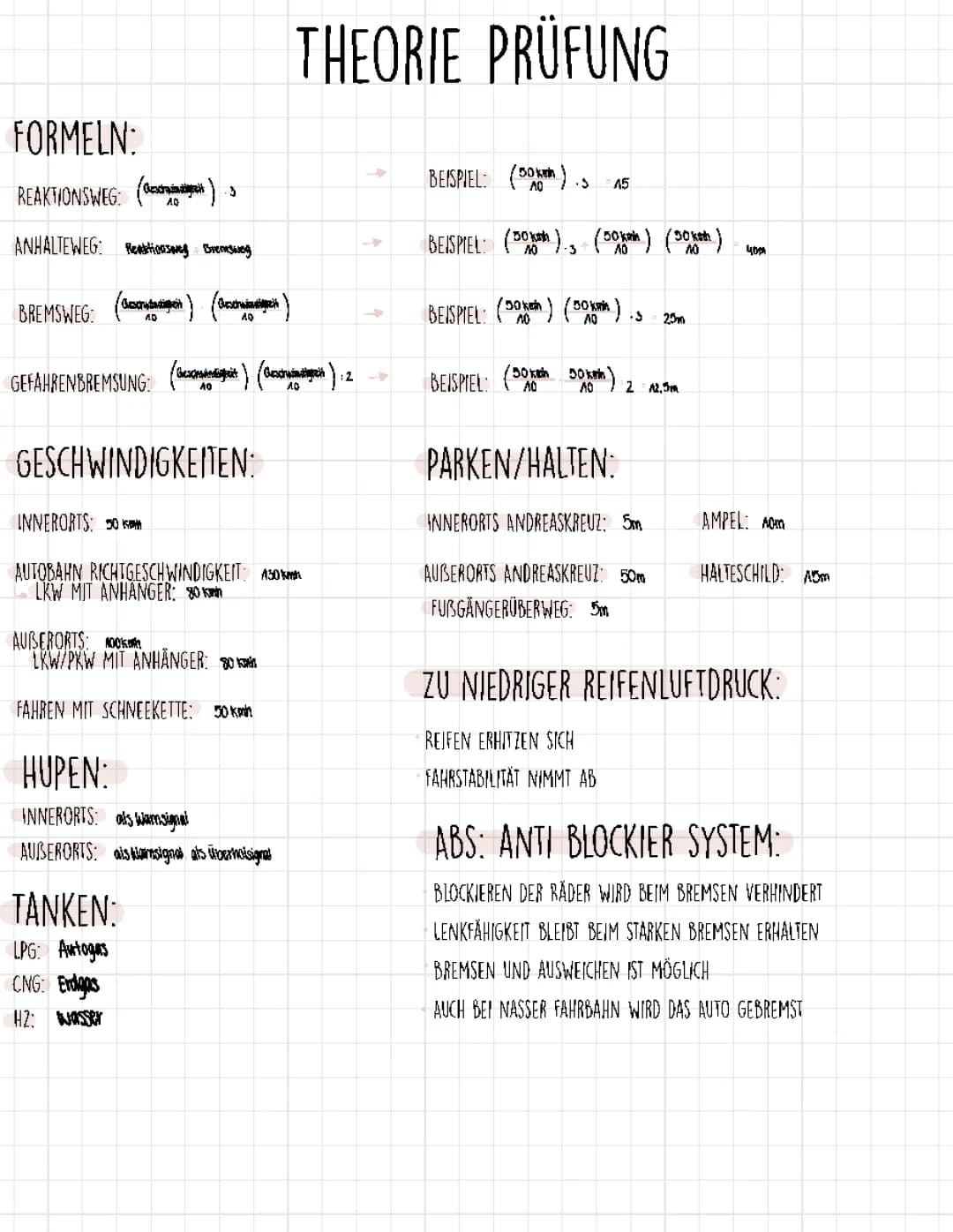 Fahrschule Theorie Grundstoff