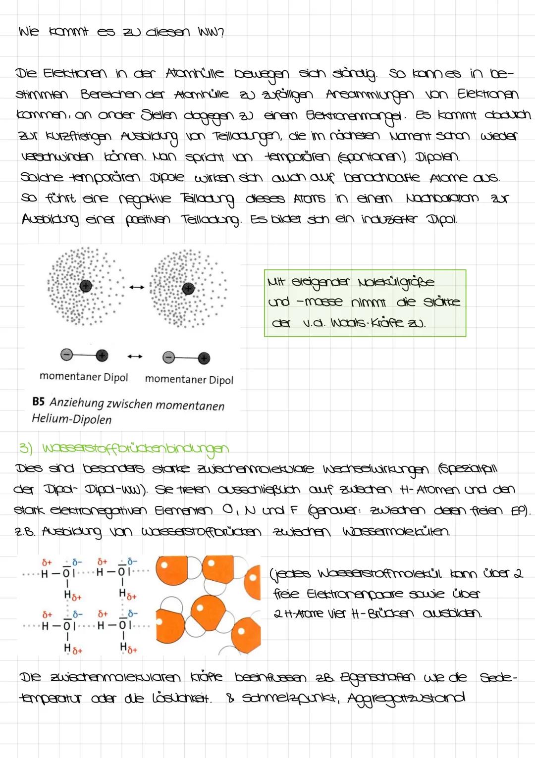 Zwischenmolekulare kraefte
Sog innermolekulare (intramolekulare) Kräfte wirken innerhalb eines Molekülls
oder einer Verbindung oder eines Me