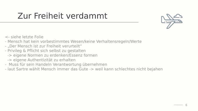 Exentialismu
s nach
Sartre
Von Lena
1 Agenda
01 Biografie
02 Essenz & Existenz
03 Zur Freiheit verurteilt
04 Seinsbereiche
05 Authentizität
