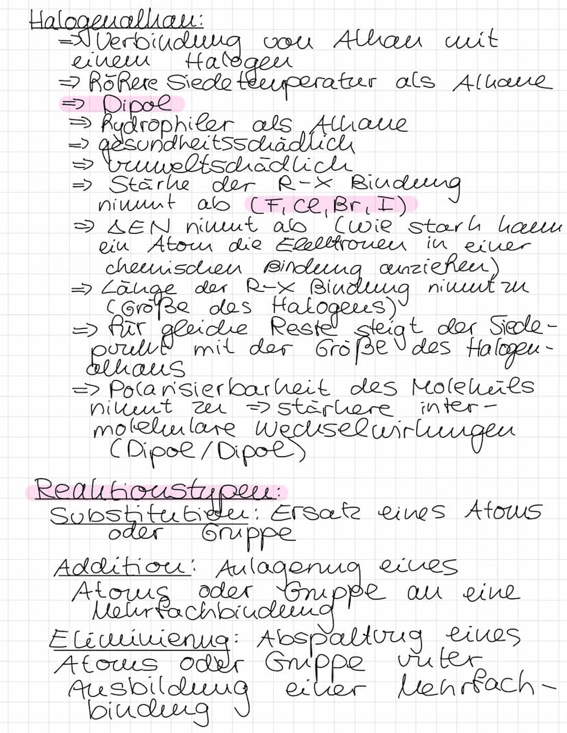 Organik Lernzettel
→ Verbindungen von Kohlenstoff
Funktionelle Gruppen Übersicht:
-OH : Hydroxy@gruppe
-I-ce: Halogenid
- CO
;
nicht endstän