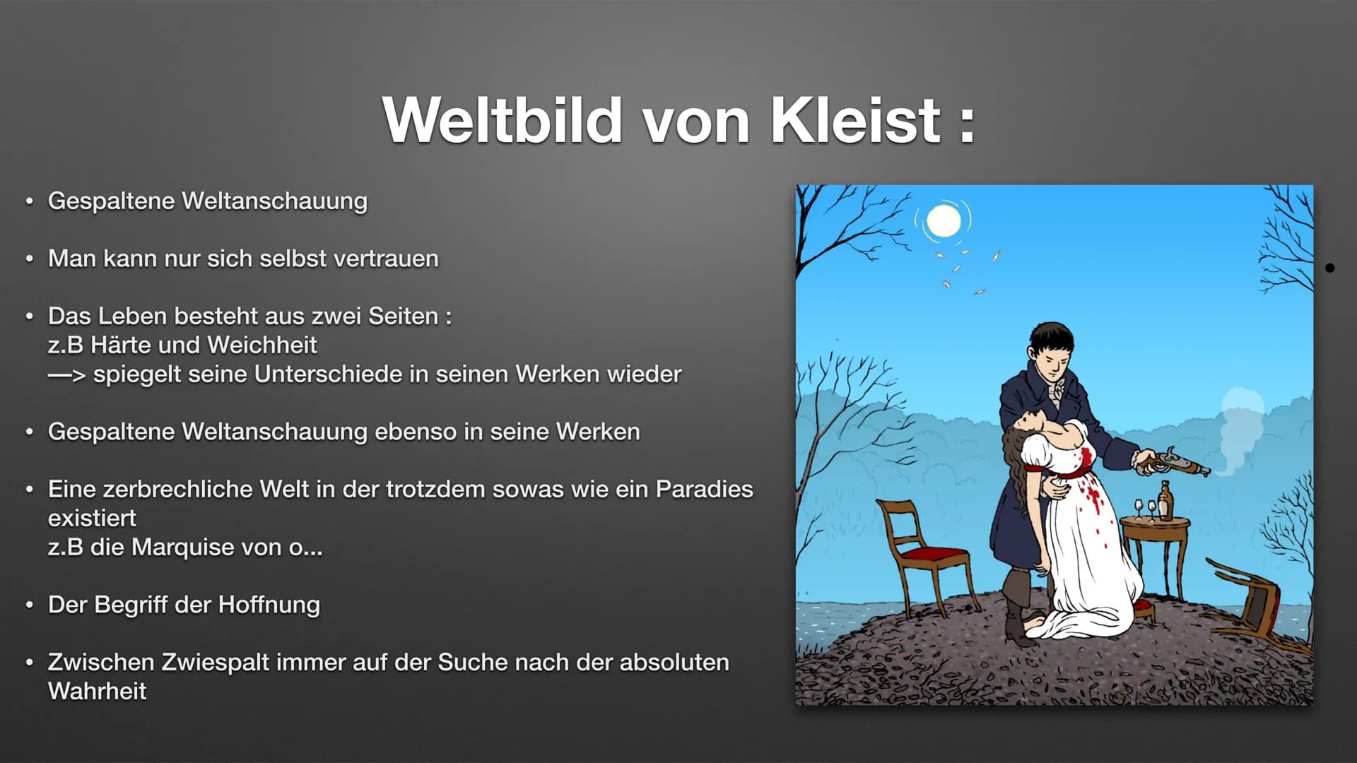 Kleists Weltbild und dessen Werke
Das Phänomen Kleist Inhaltsverzeichnis:
Wer war Heinrich von Kleist
Sein Leben
Seine Weltbild ●
●
●
●
●
We