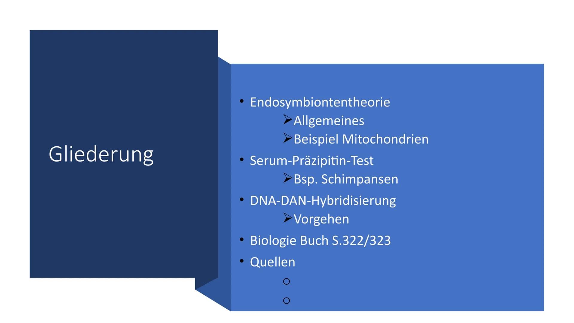 Belege aus der Zell-
und
Molekularbiologie
Marie Pfeffer
Livia Schneider
-
Nicolas Kitter Berrio Gliederung
Endosymbiontentheorie
Allgemeine