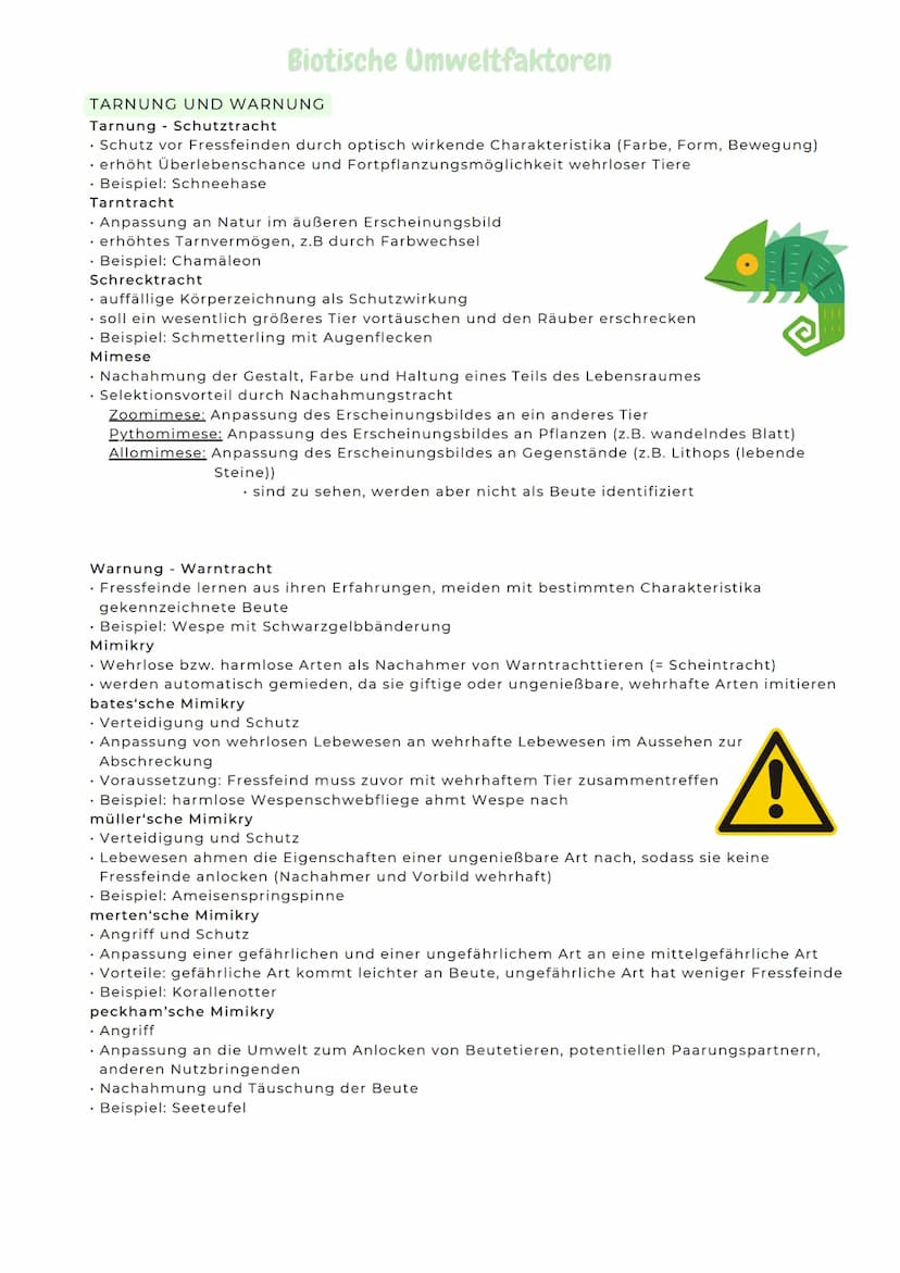 ABITURZUSAMMENFASSUNG
2023
Biologie LK
Ökologie Umweltfaktoren
ÖKOLOGIE
Wissenschaftliche Erforschungg der Wechselwirkungen von Organismen m