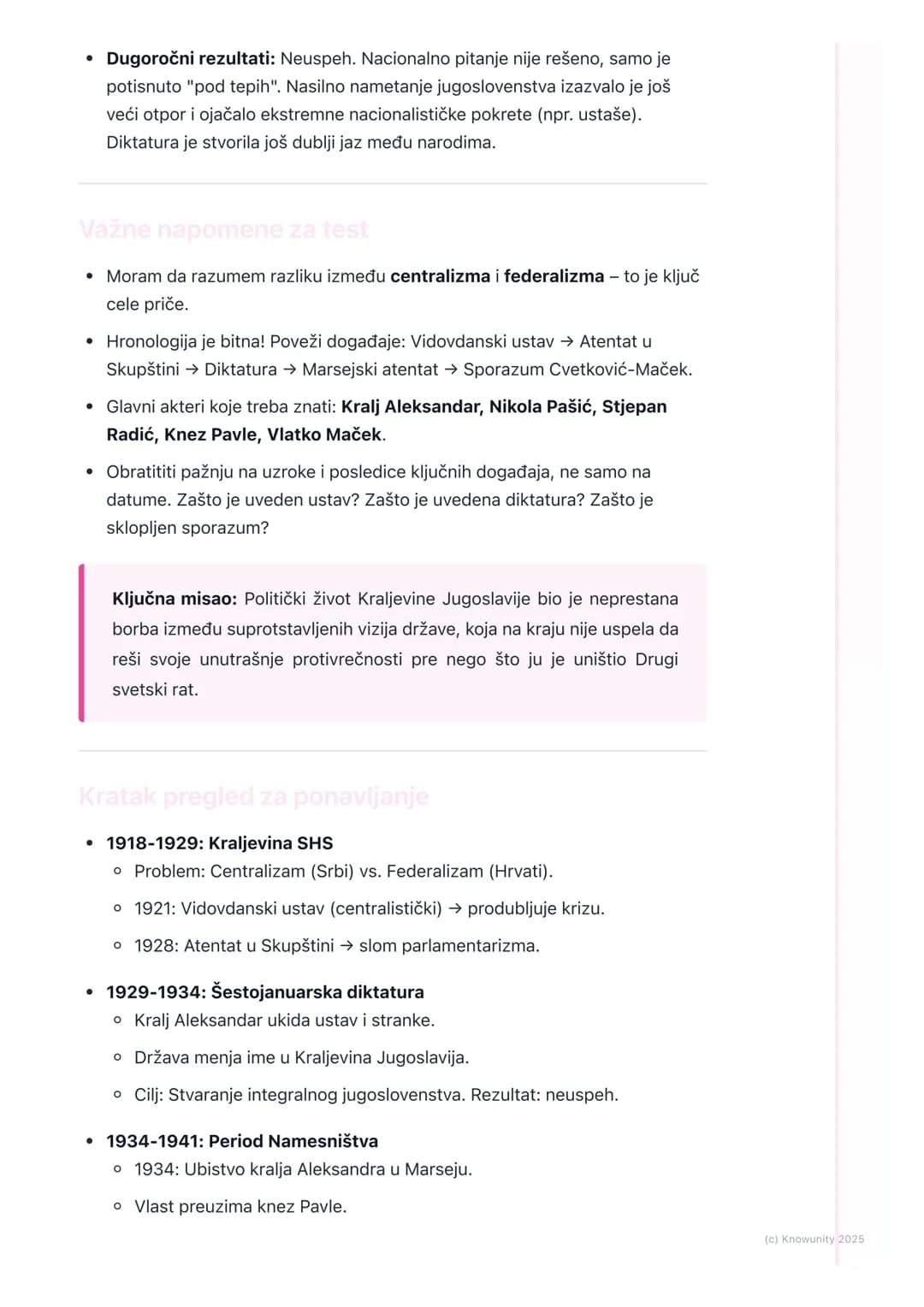 # Kraljevina Jugoslavija:
Politički život i nacionalno
pitanje

Uvodni pregled

Kraljevina Srba, Hrvata i Slovenaca (SHS) stvorena je 1. dec
