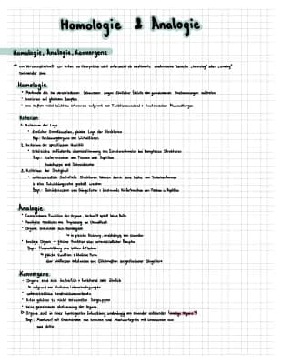 Know Homologie , Analogie und Molekulare Verwandschaft Evolution    thumbnail