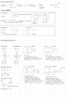 Know Funktionen (Potenzfunktion, Wurzelfunktionen) ; Potenzgesetze ; Transformation ; Quadranten  thumbnail