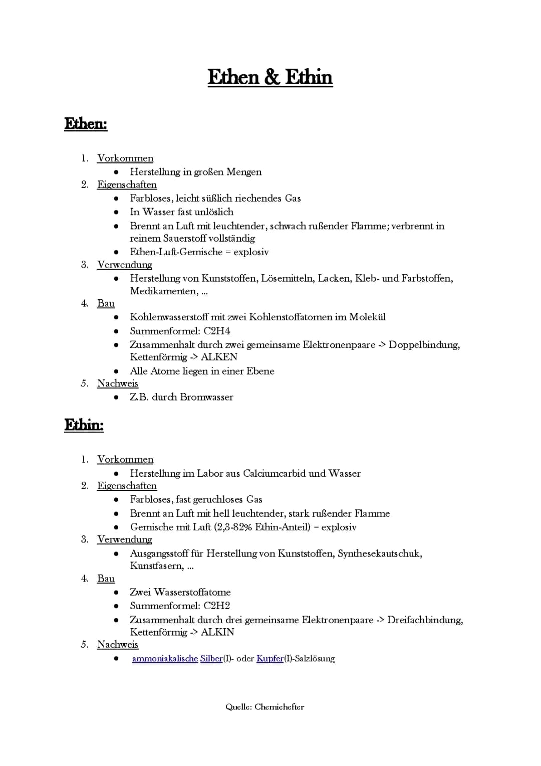 Steckbrief -Ethen & Ethin