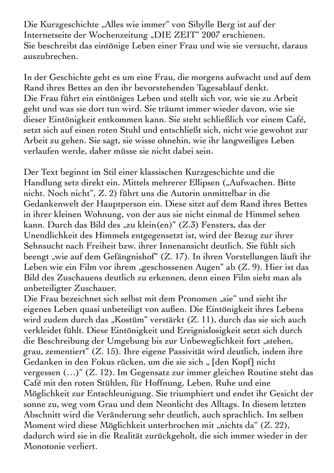 TEXTINTERPRETATION
Die Textinterpretation ist die Untersuchung und Deutung
eines Textes in Form eines Aufsatzes.
Definition
Die Interpretati