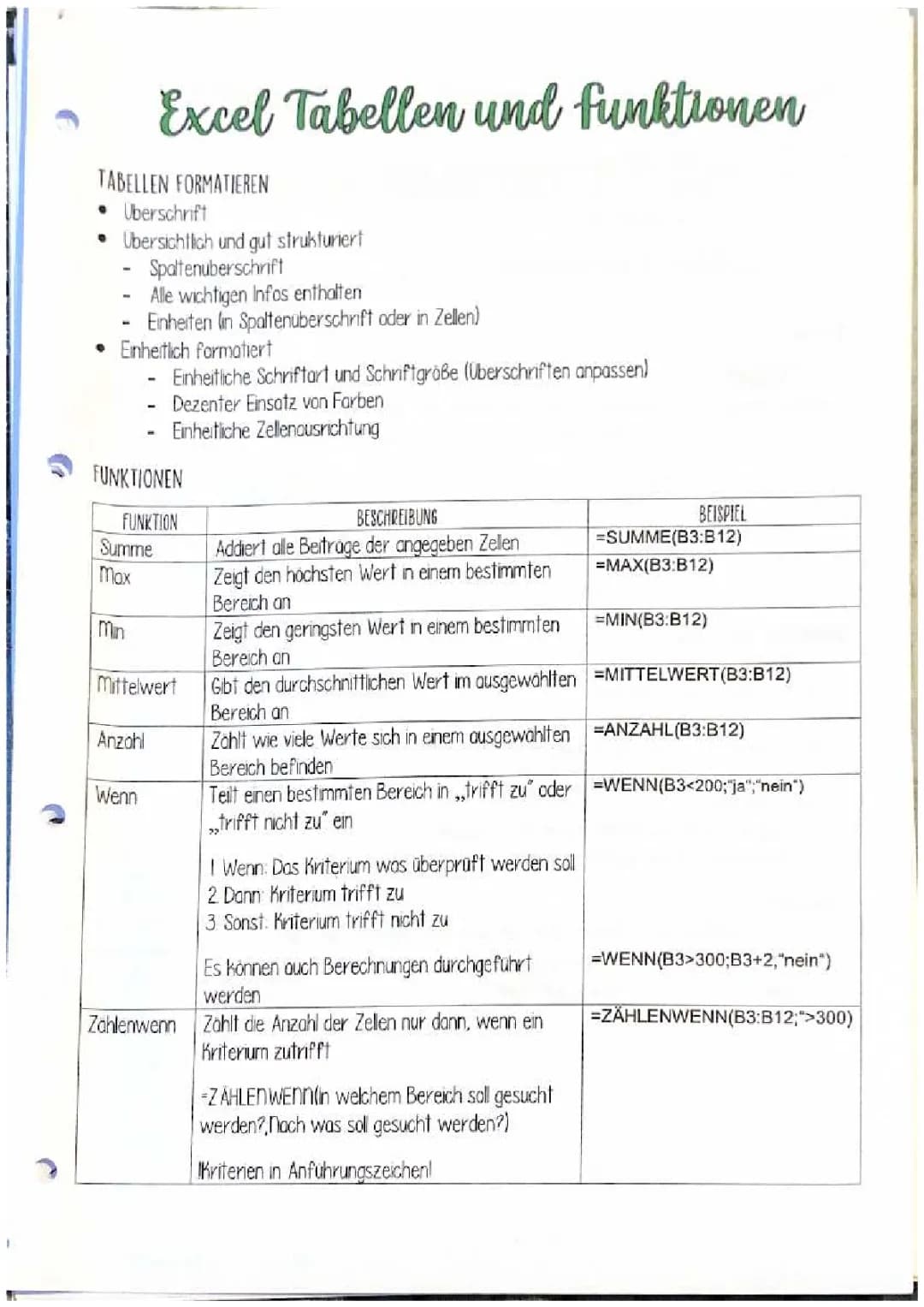 Excel-Tabelle erstellen und bearbeiten - Formatieren, Vorlagen und Diagramme für Kinder!