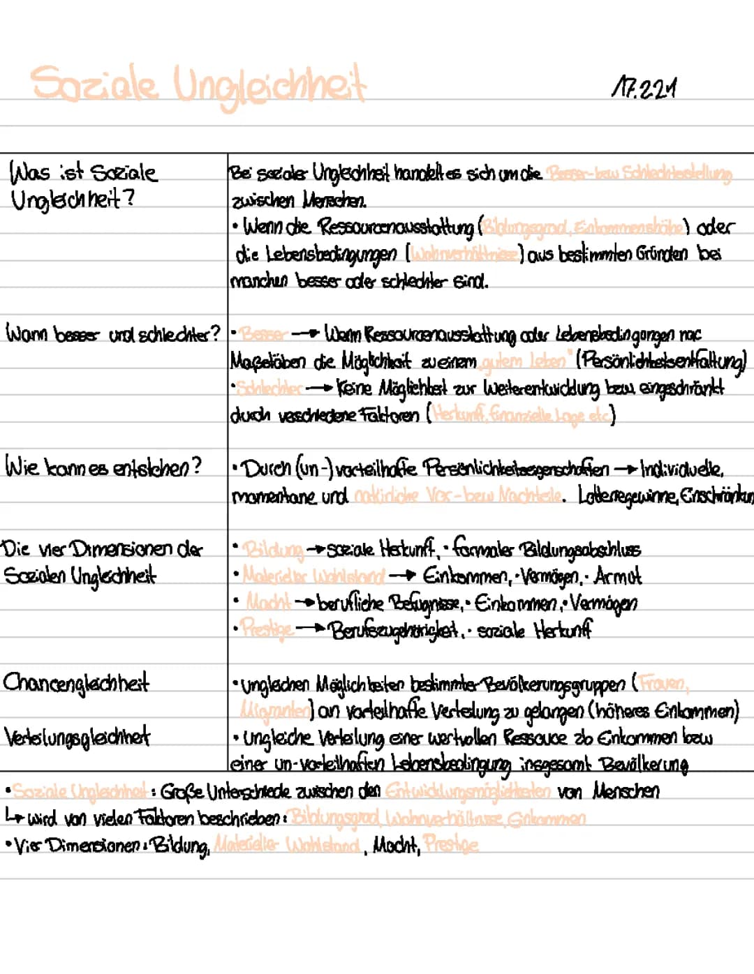 soziale Ungleichheit 