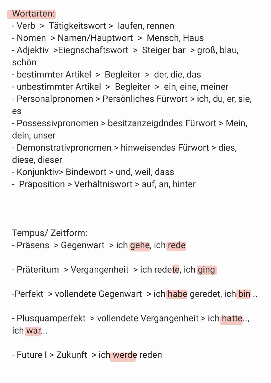 Deutsch Grammatik 
