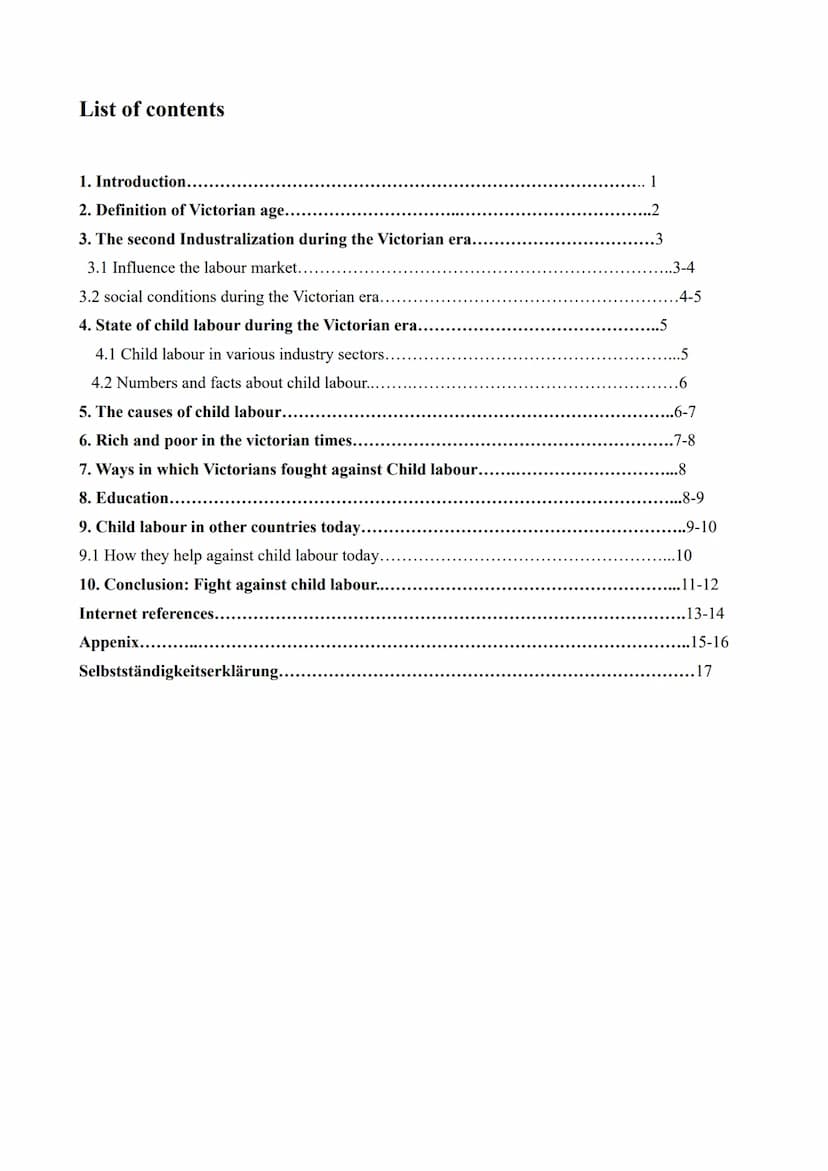 Fasia Jansen Gesamtschule
Kurs: Leistungskurs Englisch
Fachlehrer:.
Facharbeit
Child labour in the Victorian age
"Why was Victorian childhoo