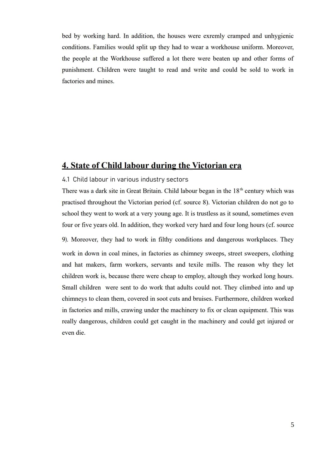 Fasia Jansen Gesamtschule
Kurs: Leistungskurs Englisch
Fachlehrer:.
Facharbeit
Child labour in the Victorian age
"Why was Victorian childhoo