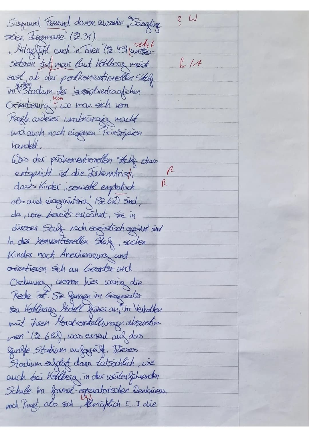 GK EW Q2
1. Klausur
Der Mensch und die Moral
Gebannt blickt der zwölf Monate alte Junge auf das
Puppenspiel, das ihm Entwicklungspsychologen