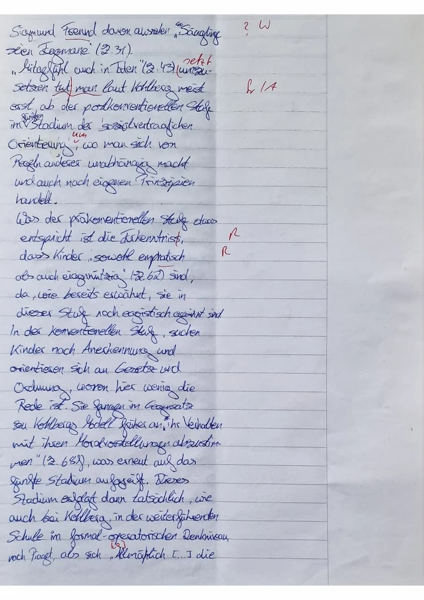GK EW Q2
1. Klausur
Der Mensch und die Moral
Gebannt blickt der zwölf Monate alte Junge auf das
Puppenspiel, das ihm Entwicklungspsychologen