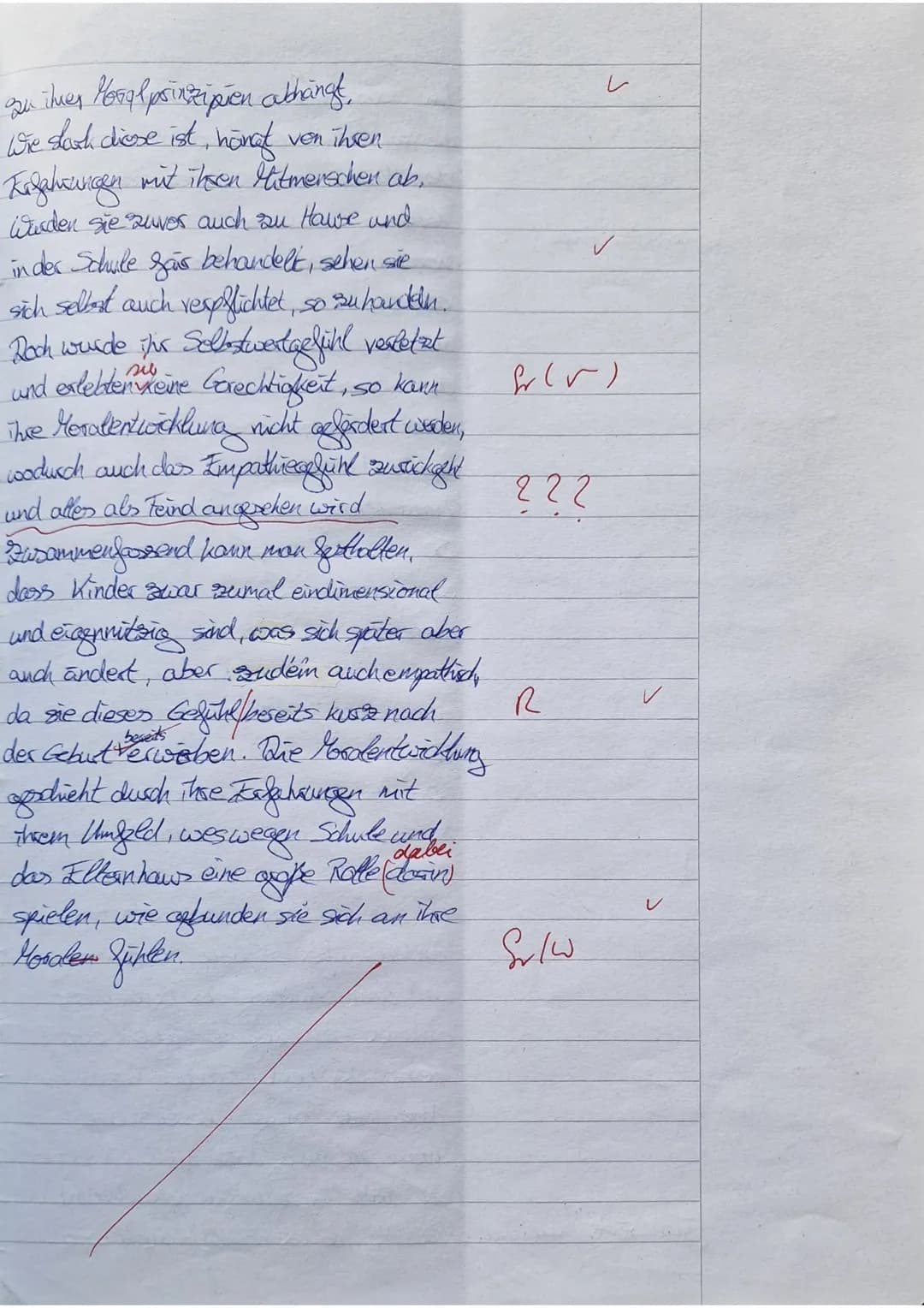 GK EW Q2
1. Klausur
Der Mensch und die Moral
Gebannt blickt der zwölf Monate alte Junge auf das
Puppenspiel, das ihm Entwicklungspsychologen