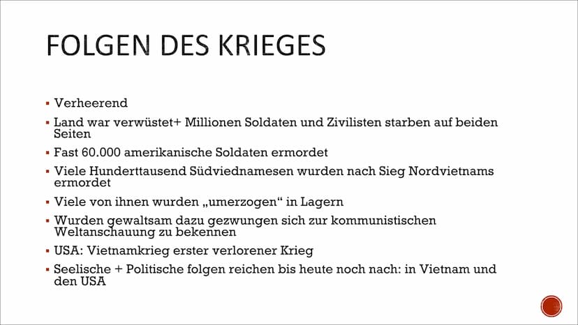 DER
VIETNAMKRIEG
1965-1975 GLIEDERUNG
■
I Ursache
Anlass
I Verlauf
Folgen des Krieges
Quellen
I
I
Grund-Infos
I GRUNDINFOS
▪ 01.11.1955-30.0