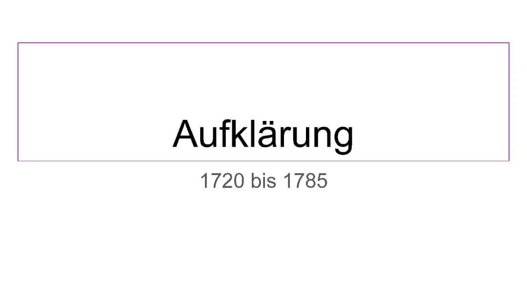 Die Aufklärung