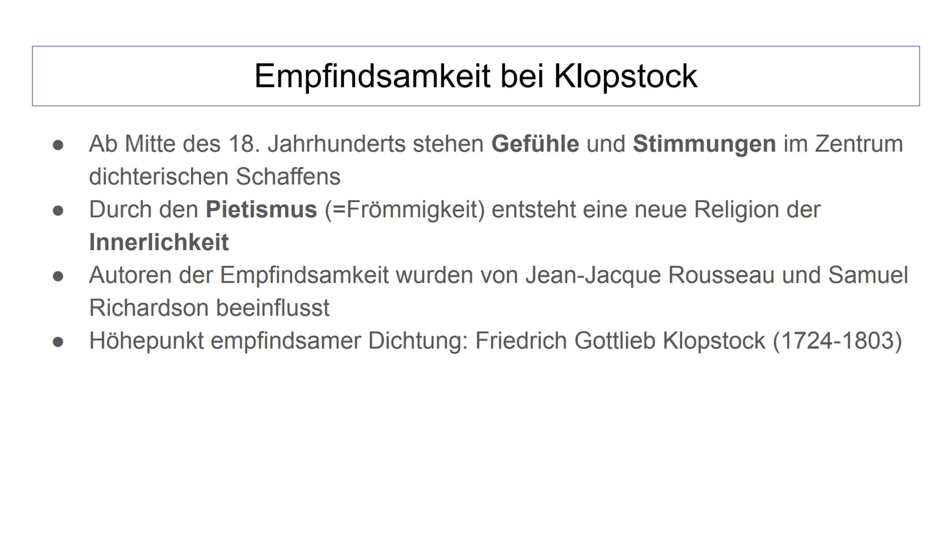 Aufklärung
1720 bis 1785 Was ist die Aufklärung?
Die Aufklärung begründet ein neues, naturwissenschaftliches Weltbild, das ...
die Vernunft 