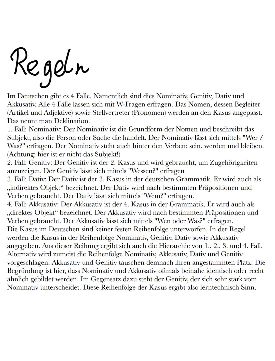 Die 4 Fälle
1. Fall: Nominativ
Der Pinguin steht aut der Eisscholle
Frage: Wer oder Was, steht aut der Eisschole?
Antwort. Der Pingwin
2. Fa