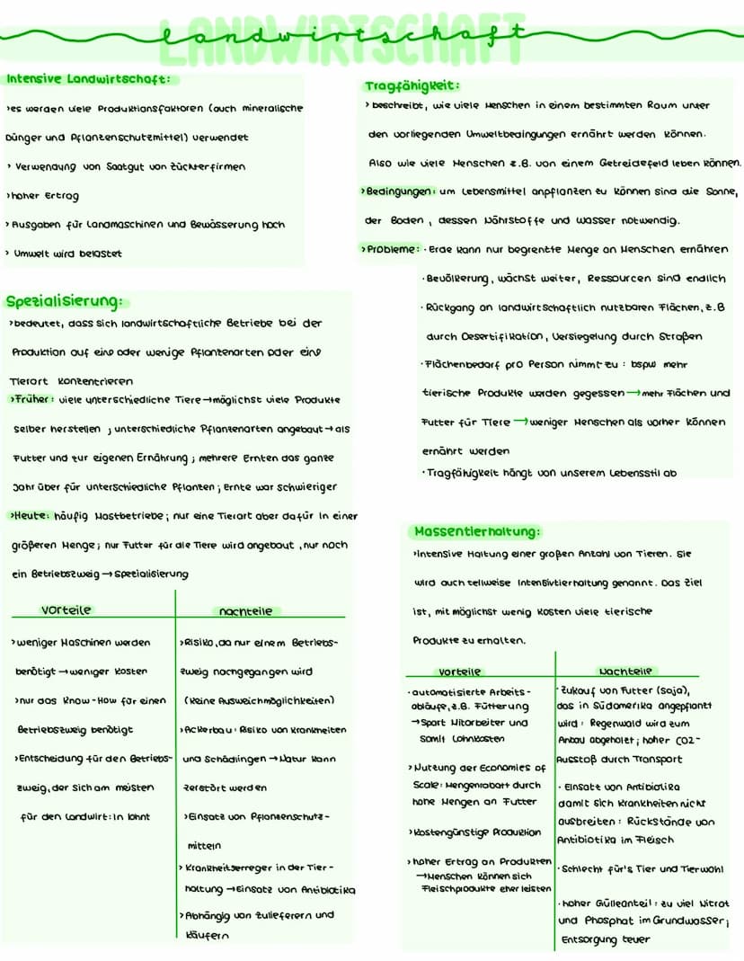 landwirtschaft
Extensive Landwirtschaft:
›es werden nur wenige Produktionsfaktoren
(z.8. Dünger oder Pflanzenschutzmittel) verwendet
> eigen